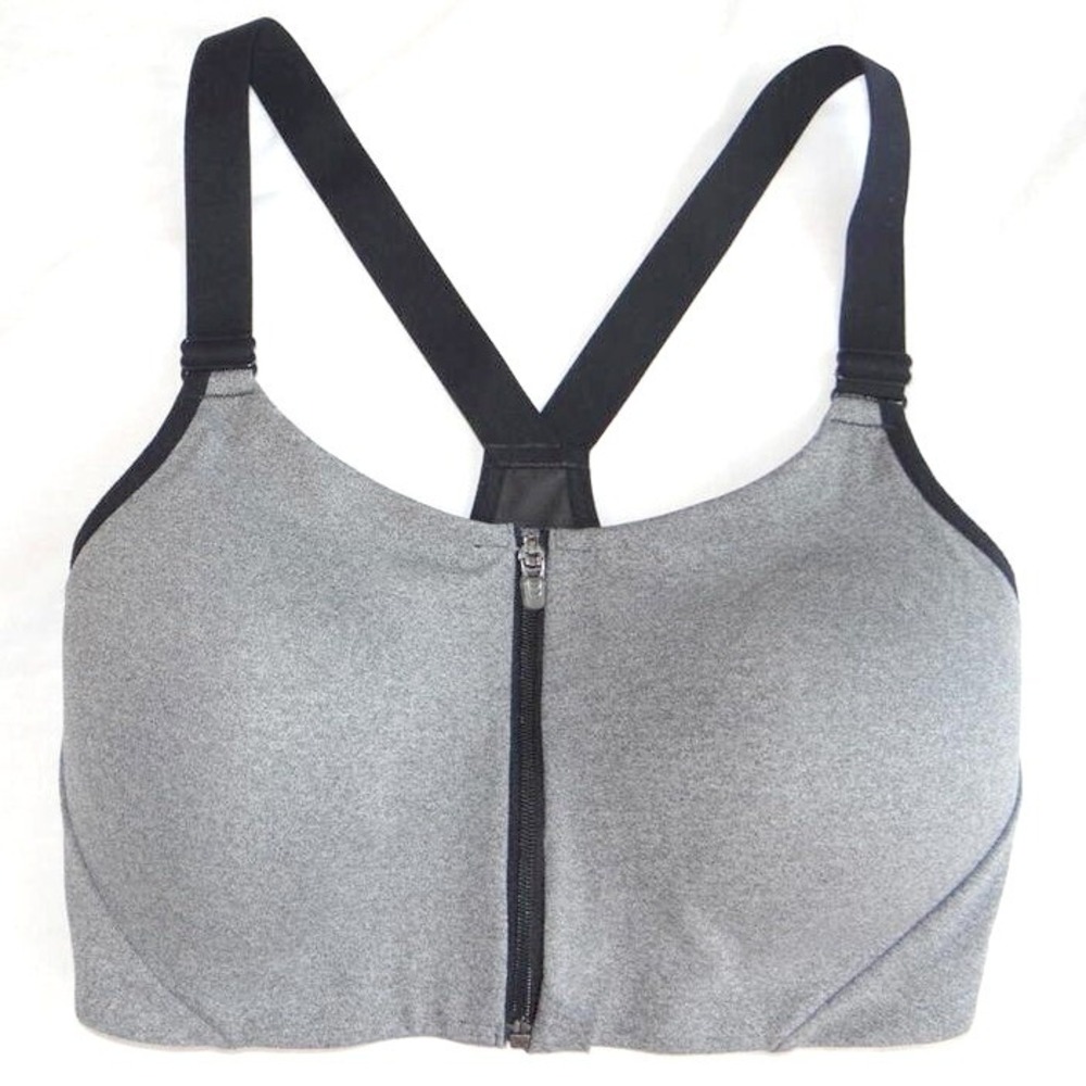 All‎ in Motion Women's Sports Bra - Zip Front, Size 34D